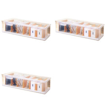 3X Clear Cable Organizer Box with Lid, Charger Cable Cord Storage Organizer, Office Desk Organizers, Multifunctional