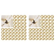 48 Stück Day Gold Serviettenringe Serviettenhalter für Stoffservietten Hochzeit Serviettenhalterringe für Stofftischservietten