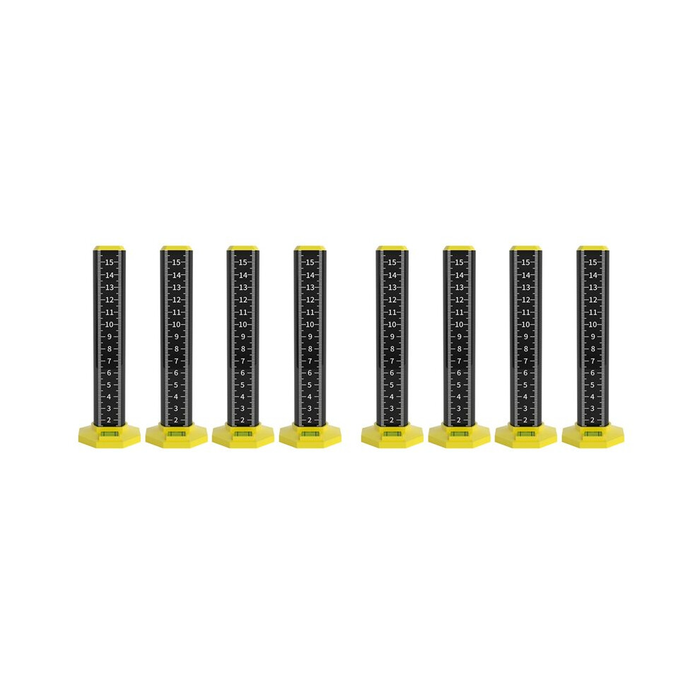 8Pcs Leveling Artifact Ceiling Leveling Double-Sided Ruler Equal Height Ruler Gradienter Stick Wall Lay Floor Tiles Tool 6033428207380