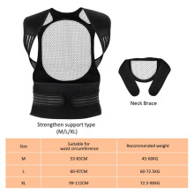 Magnetic Self-Heating Vest with 118 Magnets, Tourmaline Shoulder Pads, Warm Back, Abdomen, Shoulders, Neck, and Waist M