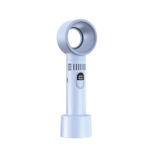 100 Level Bladeless Fan with Intelligent Digital Display and USB Charging Portable High Wind Power Handheld Fan B