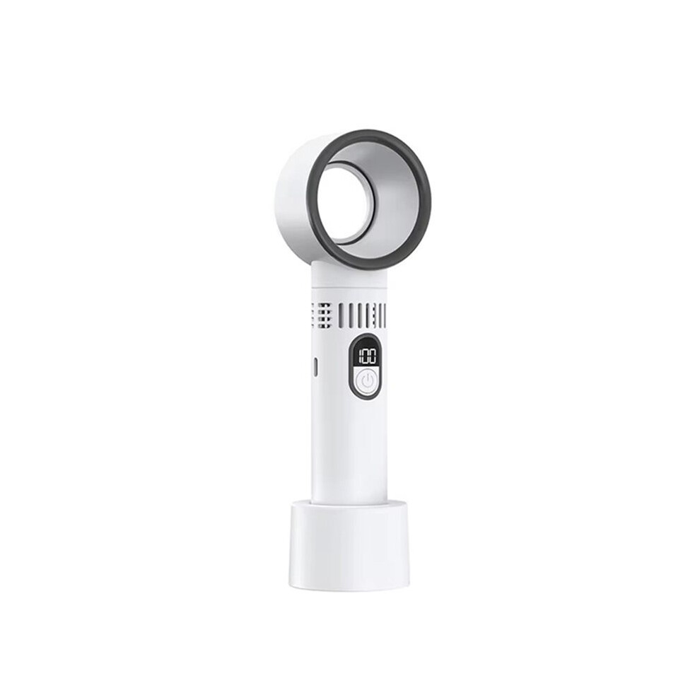 100 Level Bladeless Fan With Intelligent Digital Display And Usb Charging Portable High Wind Power Handheld Fan A 6033206343002