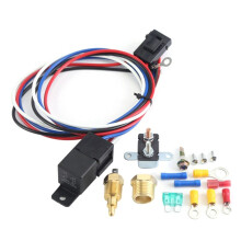 Car Cooling Fan Thermostat Car Fan Sensor Relay Harness Kit 12v Automotive Fan Car Accessories