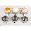 Egg Cup Holder Set  Stainless Steel Egg Tray Kitchen Tool4pcs, silver) 4