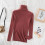 (white, L) Turtleneck Slimming Knit Sweater Women 2025 New Solid Color Long Sleeve Pullover Tops for Fall Winter Basic Wear 6