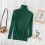 (white, S) Turtleneck Slimming Knit Sweater Women 2025 New Solid Color Long Sleeve Pullover Tops for Fall Winter Basic Wear 7
