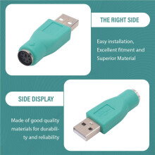 2 X PS/2 Female To USB Male Adapter Converter for Keyboard Mouse