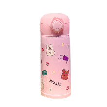 Gourde mignonne de style anime, tasse à café isotherme en acier inoxydable, pratique et polyvalente, idéale pour les activités de plein air, les