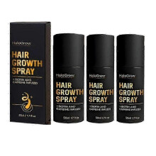 (3)3pcs 50ml HaloGrow Hair Growth Spray Reduce Hair Loss Biotin Hair Thickening Gentle Regrowth Mist For Women & Men