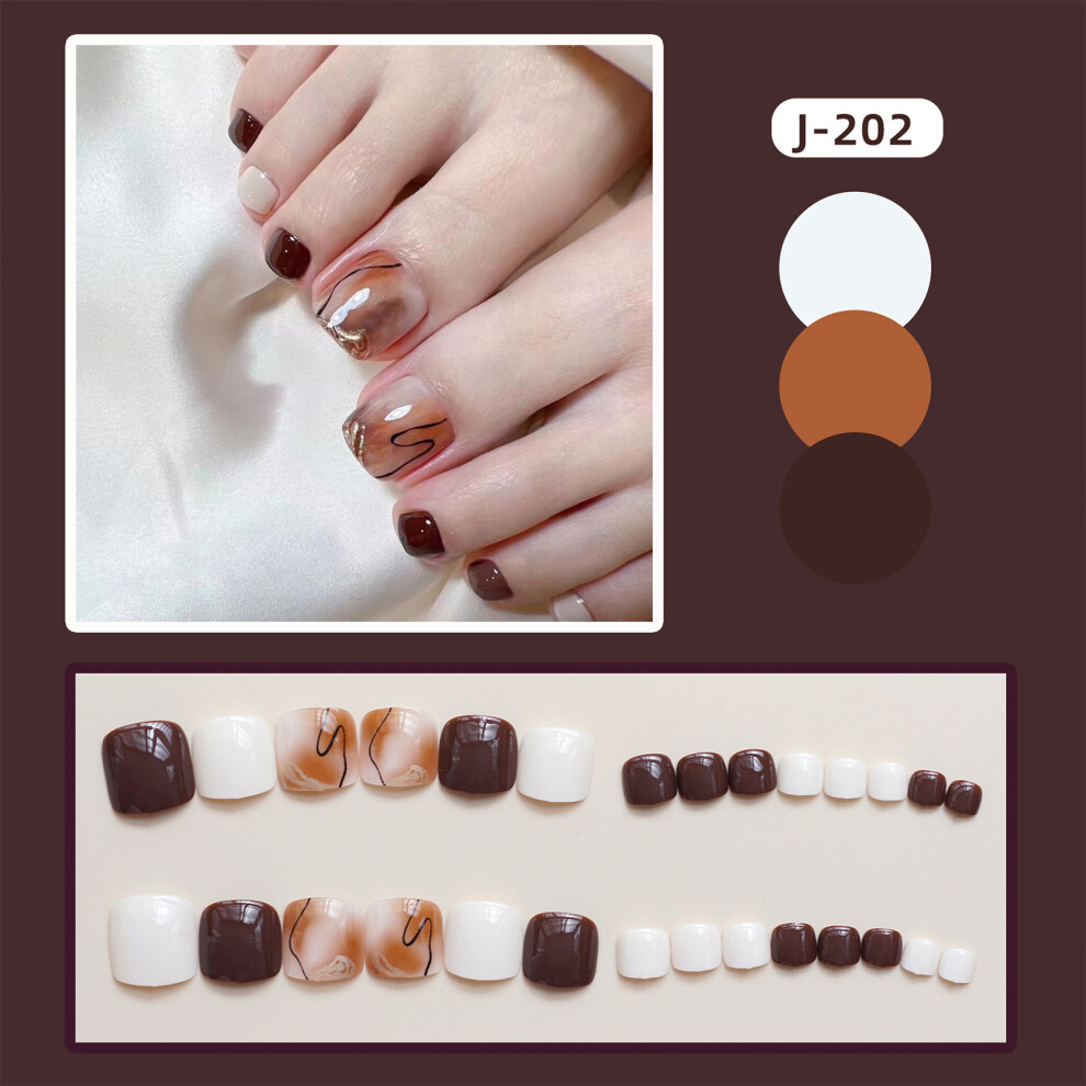 Roc-Electron Beige (Standard) Glossy False Nails For Manicure Lovers