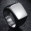 Wedding Ring Solid Black Stainless Steel Square Band for 4