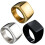 Wedding Ring Stainless Steel Square Band for Men Size 8 6