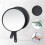 Lightweight ABS Cosmetic Mirror With Ergonomic Grip Clear 4