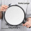 Lightweight ABS Cosmetic Mirror With Ergonomic Grip Clear 5