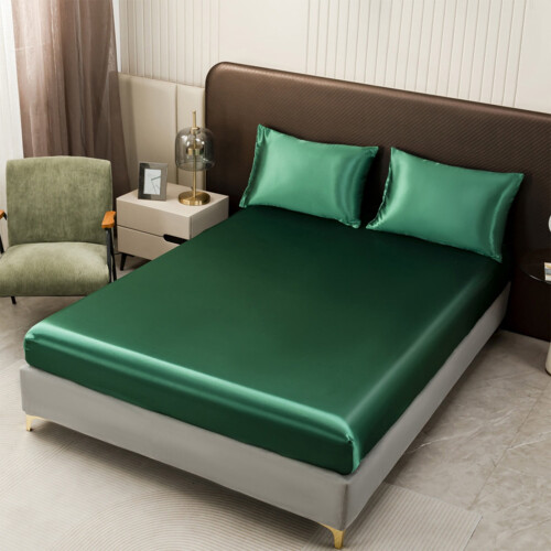 Non-Slip Fitted Sheet and Mattress Cover Full Size 2