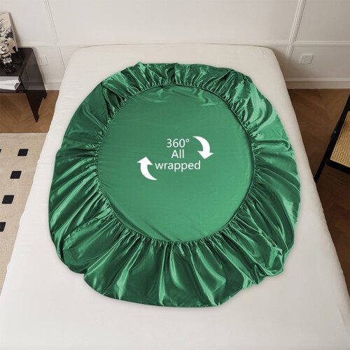 Non-Slip Fitted Sheet and Mattress Protector Full Size 2