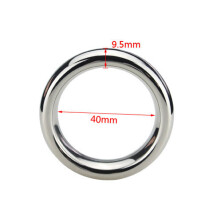 (40mm) Stainless Steel Cock Ring for Men - 40/45/50mm