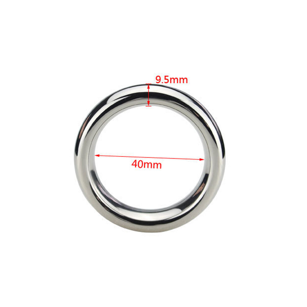 Creation-3C (40Mm) Stainless Steel Cock Ring - 40/45/50Mm Delay Sex Toy