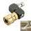 Copper 360 Degree Rotating Adjustable Sprays Nozzle 1/4-Silver 3