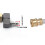 Copper 360 Degree Rotating Adjustable Sprays Nozzle 1/4-Silver 7