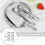 Raindrops Stainless Steel Silverware Set Silver Long Handle 6