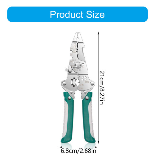 Space Saving Foldable Wire Stripping Tool With Integrated 1