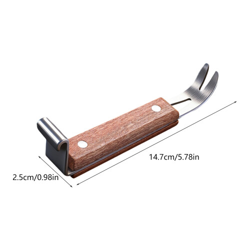 Portable Wooden Handle Stainless Steel Tool Offering Full 2