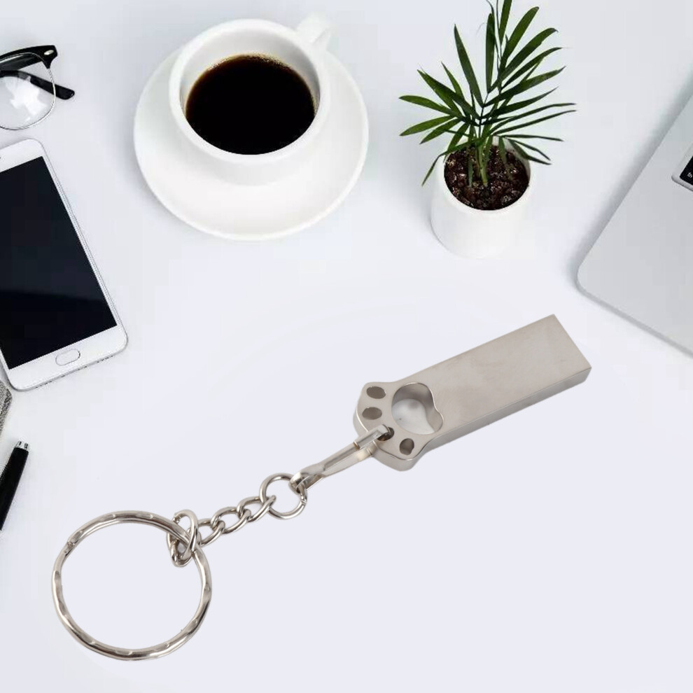 Portable Paw Shape Usb Flash Drive 16Gb Keychain Metal 8391390756786