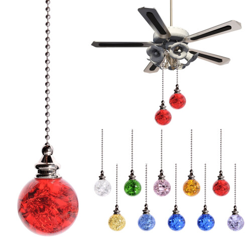 1PACK Ceiling Fan Pull Chain Extender, Beaded Decorative Pull Chains Compatible with Ceiling Fans & Lights 1