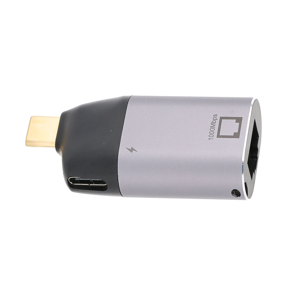 Aluminium Usb-C To Rj45 Ethernet Adapter Pd3.0 Male To Female Network Converter 8441390757068