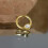Δαχτυλίδι μύτης Solitaire CZ16G με άρθρωση, στεφάνι για κλιπς, Daith Hoop A4415-Χρυσό - 1 τεμάχιο 4