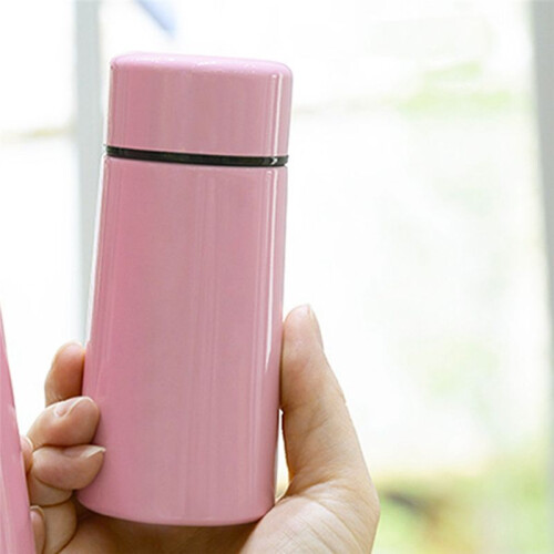 Rostfritt Stål Fickkopp Studenter och Barn Liten VattenkoppVattenflaska Rosa 1