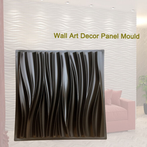 Wave Pattern Wall Tile Mold for Concrete Plaster 2