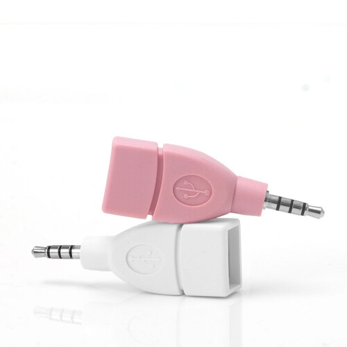 Aux Audio Plug Jack to USB 2.0 Adapter 3.5mm 2