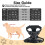 No Pull Dog Harness Front Clip Heavy Duty Reflective Easy Control Handle for Large Dog Walking(Black,M) 5