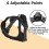 No Pull Dog Harness Front Clip Heavy Duty Reflective Easy Control Handle for Large Dog Walking(Black,M) 3