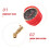 HEMOTON Tire Pressure Gauge with Quick Deflation 2-in-1 3