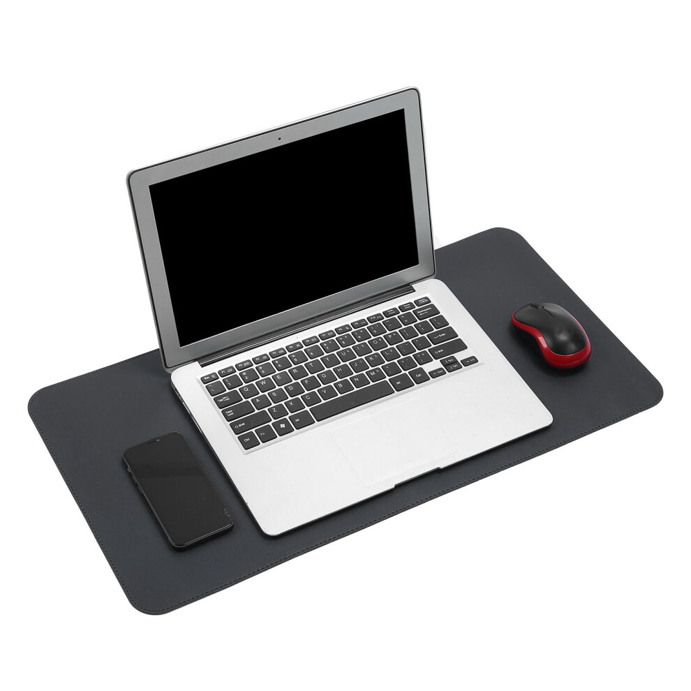 Multifunctional Cork Pu Mouse Pad 60X30cm Waterproof Oilproof Black 7901390757761