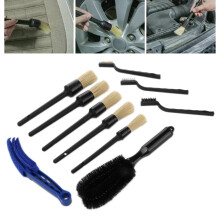 10er-Set Autopflegebürsten für Motor, Felgen, Auspuff, Lederreinigung