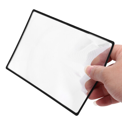 Reading support sheet Magnifier Magnifying glass 3-zoom Black 1