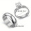 Stainless Steel Couples Engagement Band Set 2 pcs 4