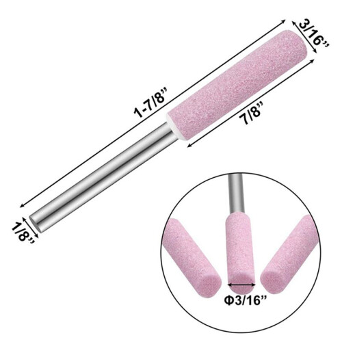 48 Pack Chainsaw Sharpener Grinding Stones Polishing Grinding Tool for Chainsaw Sharpener 3X4.8mm