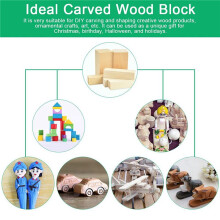 12X Basswood Carving Wood Natural Blanks Balsa Wood for Carving Wood Blocks Untreated Carving Block Carving Blanks