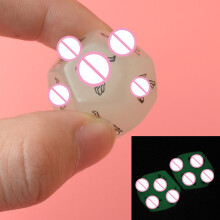 Glow-in-Dark 12-Sided Love Dice for Adults