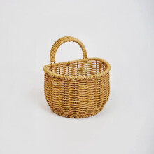 (S) Boho Woven Wall Basket - Farmhouse Storage Decor