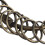 5X Bronze Tone Carabiner Prisoner Keyring 10 Loops Key Chain Ring 7.6cm 4