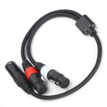 1,6 Fuß 5-Pin Männlich auf dual 3-Pin XLR Weiblich Y-Kabel für Audiogeräte