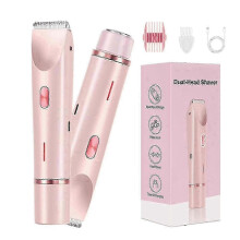 Dermave Bikini Shaver, Dual Head Shaver Women, 2 In 1 Wet Dry Electric Bikini Trimmer for Women
