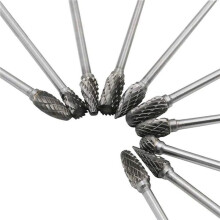 100 Stücke 4 Zoll Langer, Doppelt Geschnittener Hartmetall Drehgrat Satz mit 3mm (1/8 Zoll) Schaft Spiral Drehbohrer für Drehwerkzeuge
