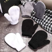 6 Pairs Winter Warm Knitted Mittens Gloves Mittens for Christmas Party Kids Toddler Supplies